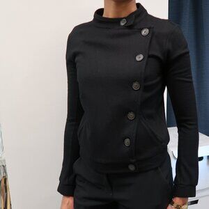 Hi-Line Black Wool Blend Jacket in Size XS